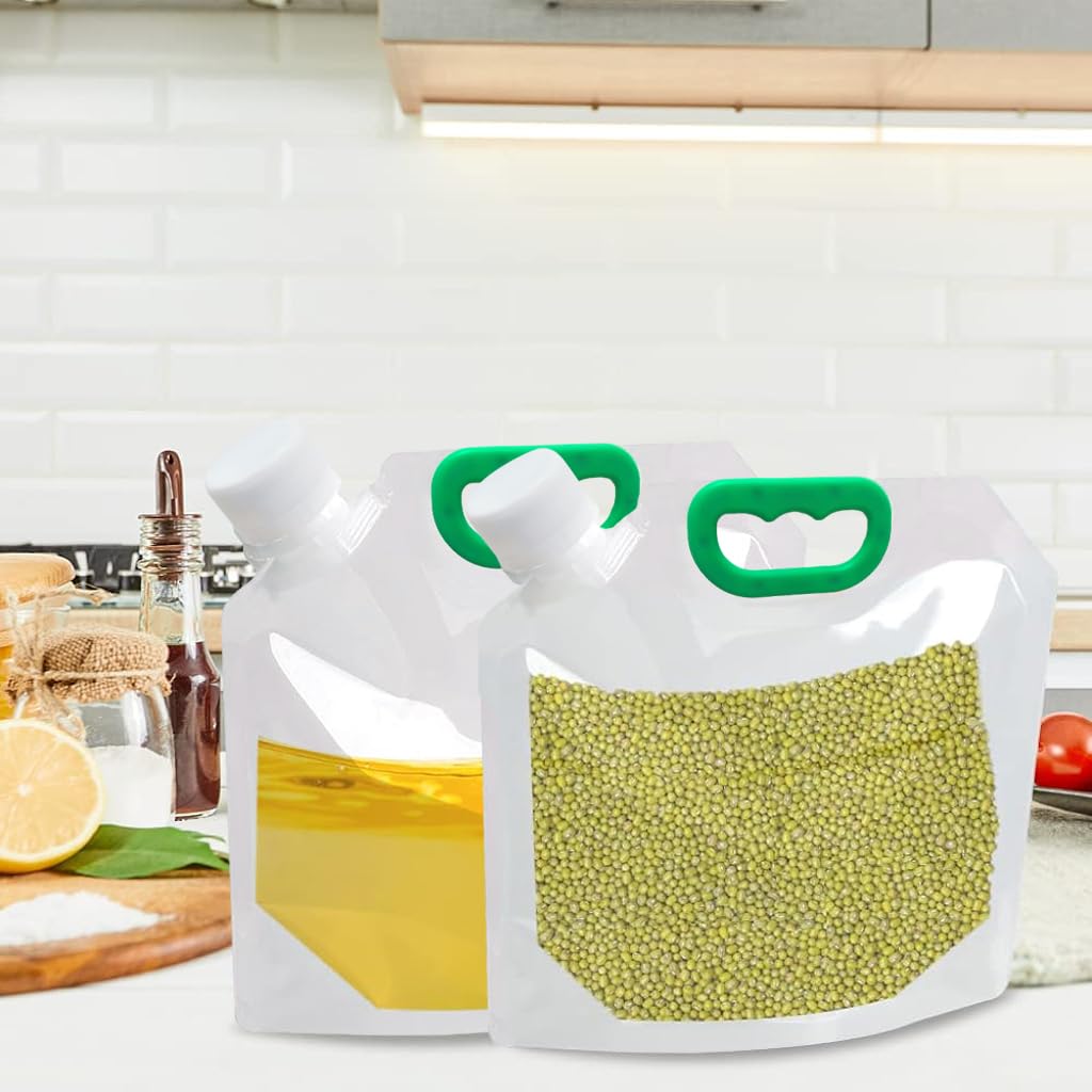 HASTHIP 5PACK Cereal Rice Storage Bag, 1.5L Cereal Containers Storage, Miscellaneous Grain Storage Sealed Bag with Lids Moisture Sealed Bag Clear Ziplock Bags Reusable Kitchen Organization HASTHIP 5PACK Cereal Rice Storage Bag, 1.5L Cereal Containers Storage, Miscellaneous Grain Storage Sealed Bag with Lids Moisture Sealed Bag Clear Ziplock Bags Reusable Kitchen Organization